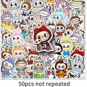 50pcs BANDAI, Rabbit Stickers, Cute Labu Stickers, Cartoon Stickers